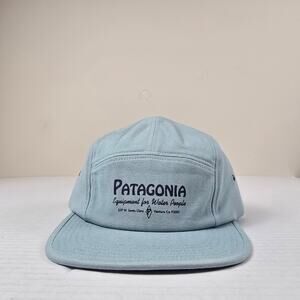 Patagonia Graphic Maclure 5 Panel Hat Thermal Blue Water People Banner One Size